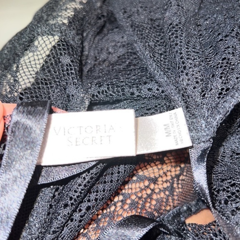 Victoria’s Secret vintage black lingerie lacy slip baby doll - Picture 4 of 4